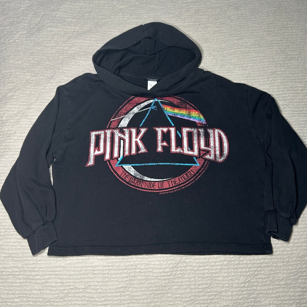 Truce Pink Floyd Dark Side of the Moon Black Graphic Hoodie XL 16